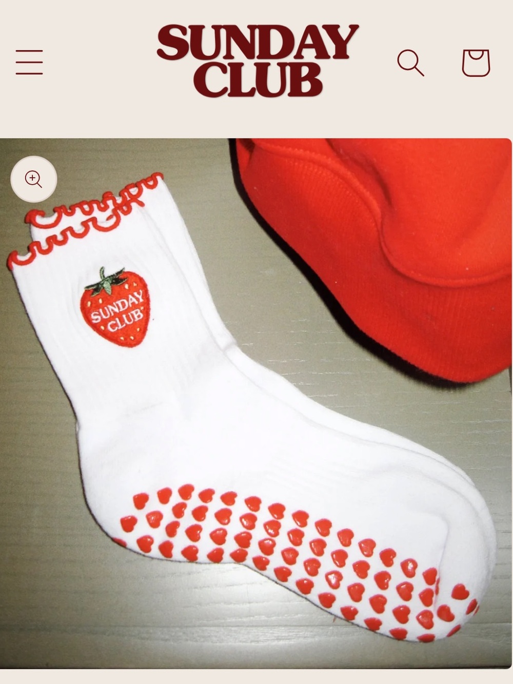 SUNDAY CLUB Pilates Grip Socks. Brand New